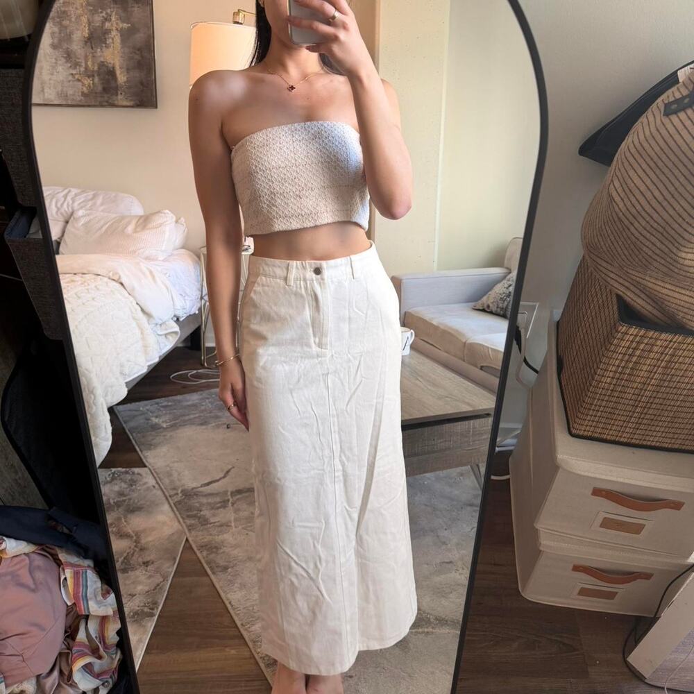 Bnwt commense white skirt size